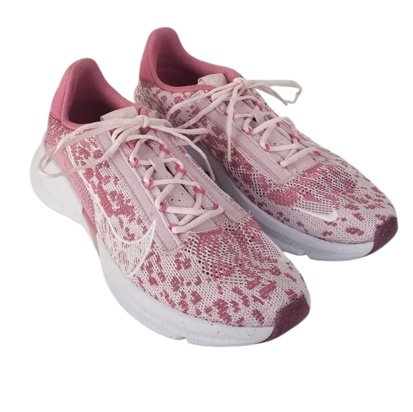 Nike SuperRep Go 3 Flyknit Next Nature Sneakers Berry/Silver Size 11 - Picture 1 of 12